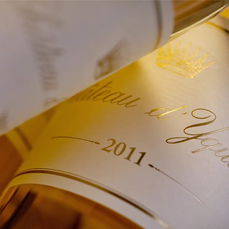Le vin Château d'Yquem au restaurant "La Table de Trois" à Bordeaux